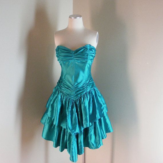 ✨Girlhomeshops-Blue Fashion Short Satin Homecoming Dress Party Gown gh4993