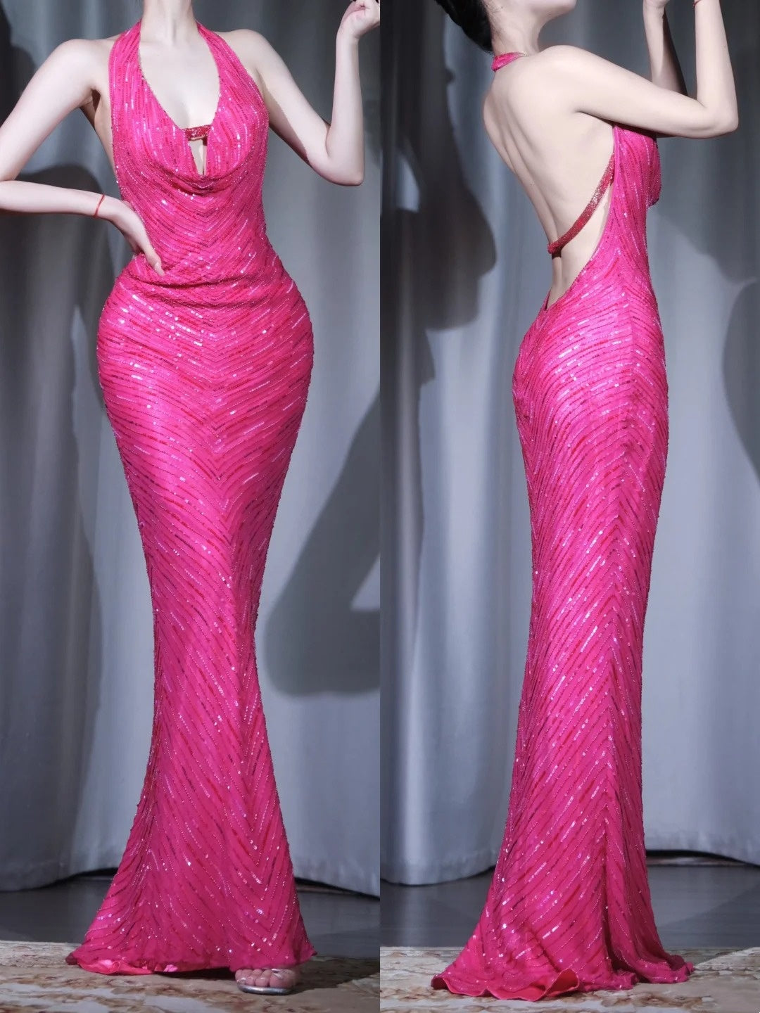 Nouvelle robe de soirée rétro tendance, robe romantique, robe pour un rendez-vous galant gh6512