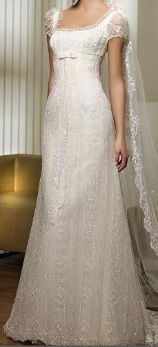 Girlhomeshops - Robe de mariée longue blanche à col carré, classique et romantique, en dentelle, élégante, gh5666