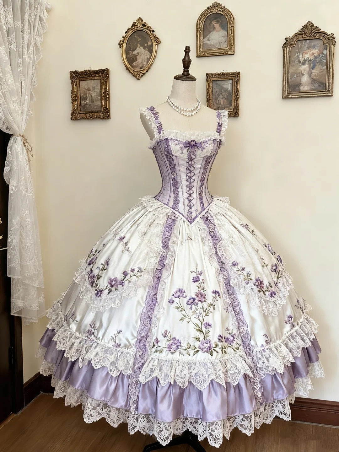 Purple Rococo Palace Dress gh6779