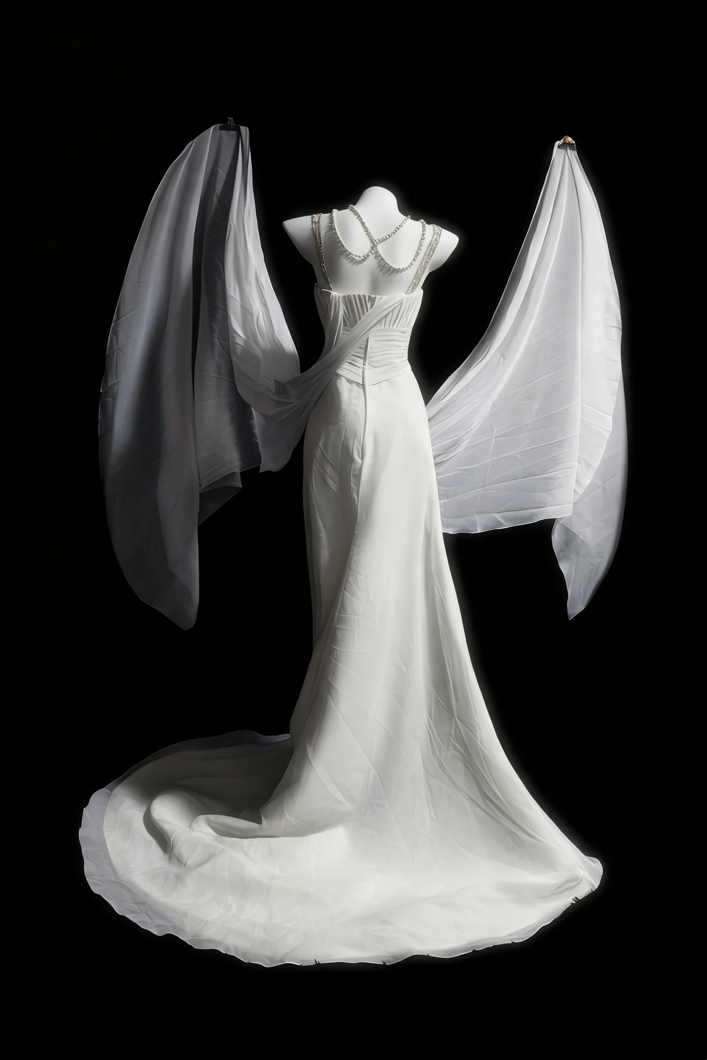 girlhomeshops-White Elegant Long Tulle Wedding Dress For Brides gh6284