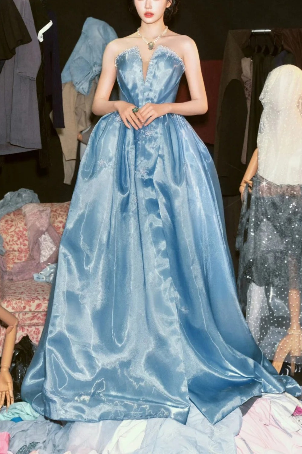 Robe longue, robe de soirée, robe d'anniversaire gh7061