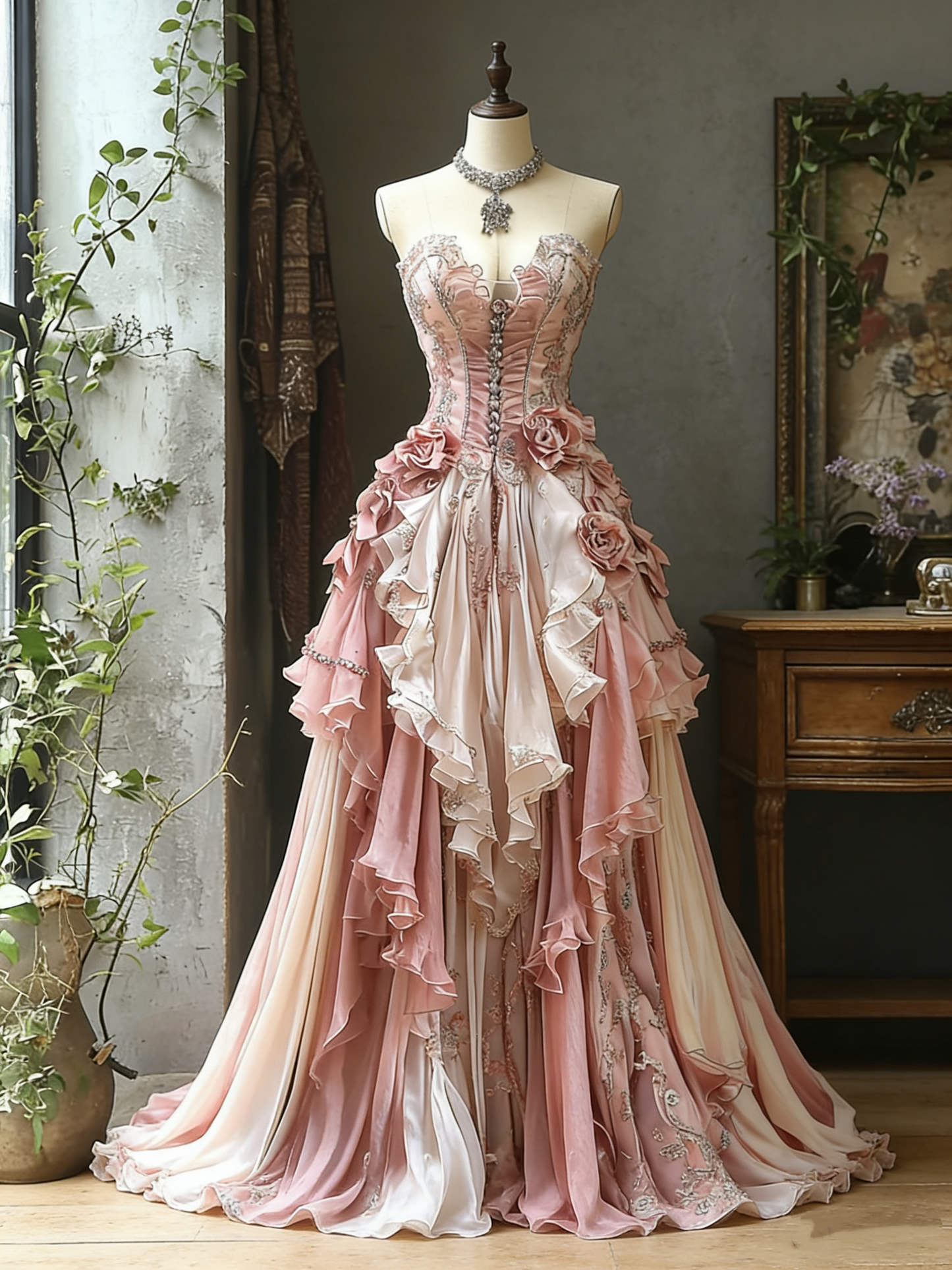 Robe de bal/robe de princesse rétro tendance gh6522