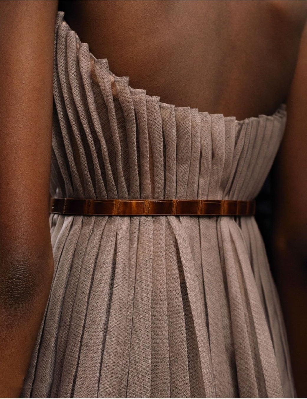 girlhomeshops--Fully handmade dress, custom dress, simple long tulle dress for ladies, strapless bridesmaid dress gh5711