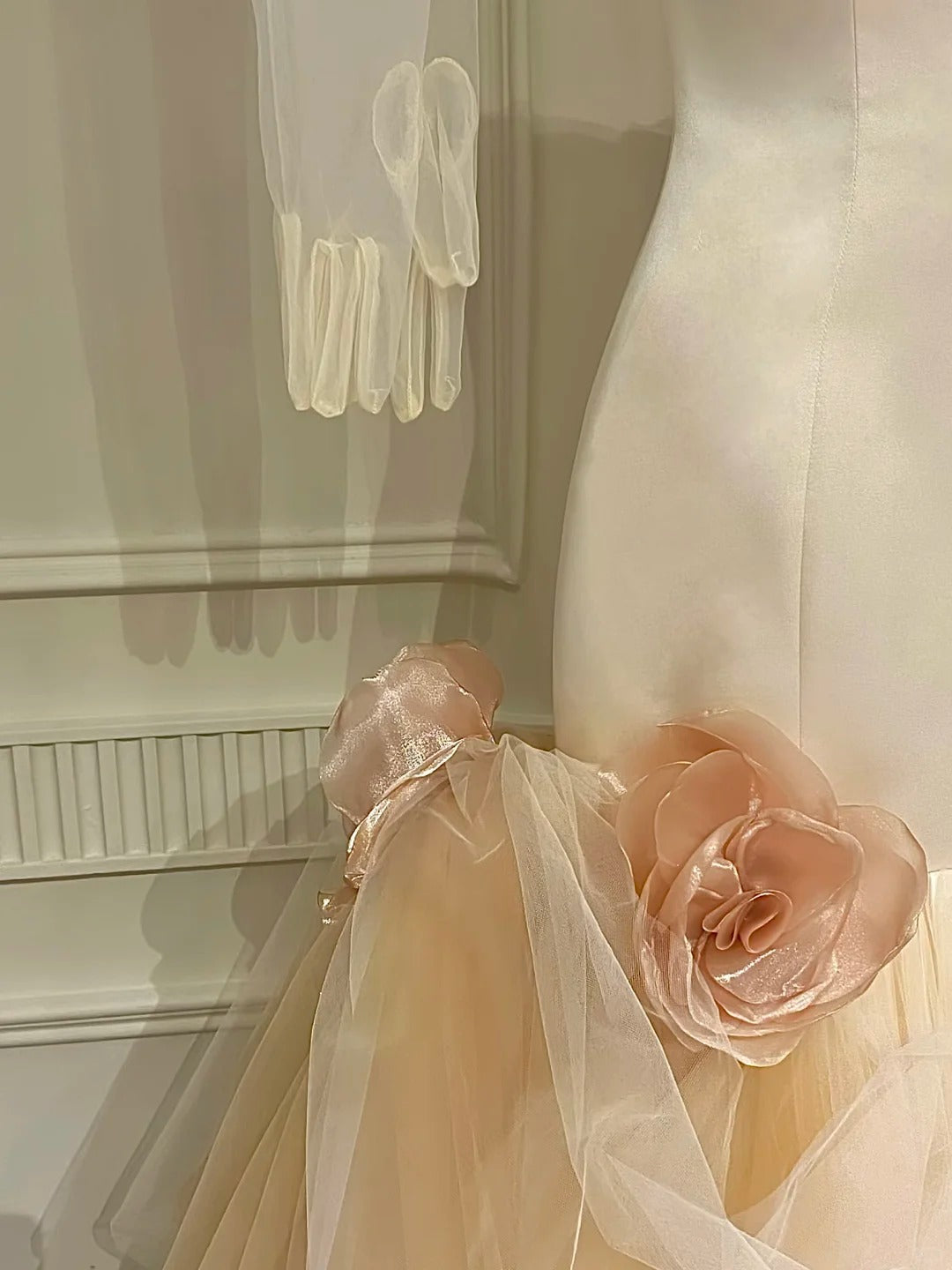 Girlhomeshops - Magnifique robe de mariée sirène à fleurs, longue et élégante, en tulle, robe de bal gh5437