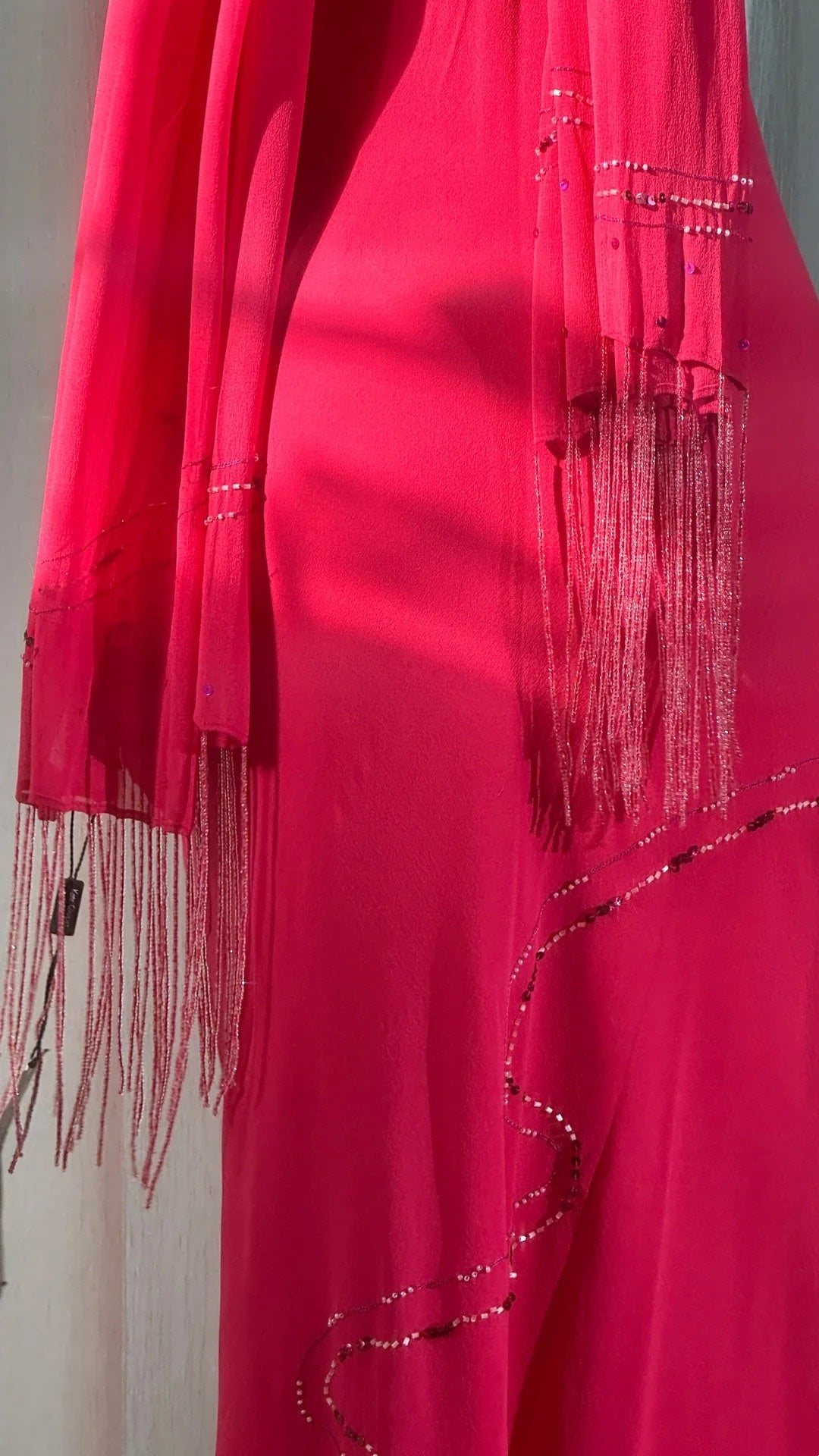 girlhomeshops-(Écharpe assortie incluse)Nouvelle robe de soirée rose élégante gh6116