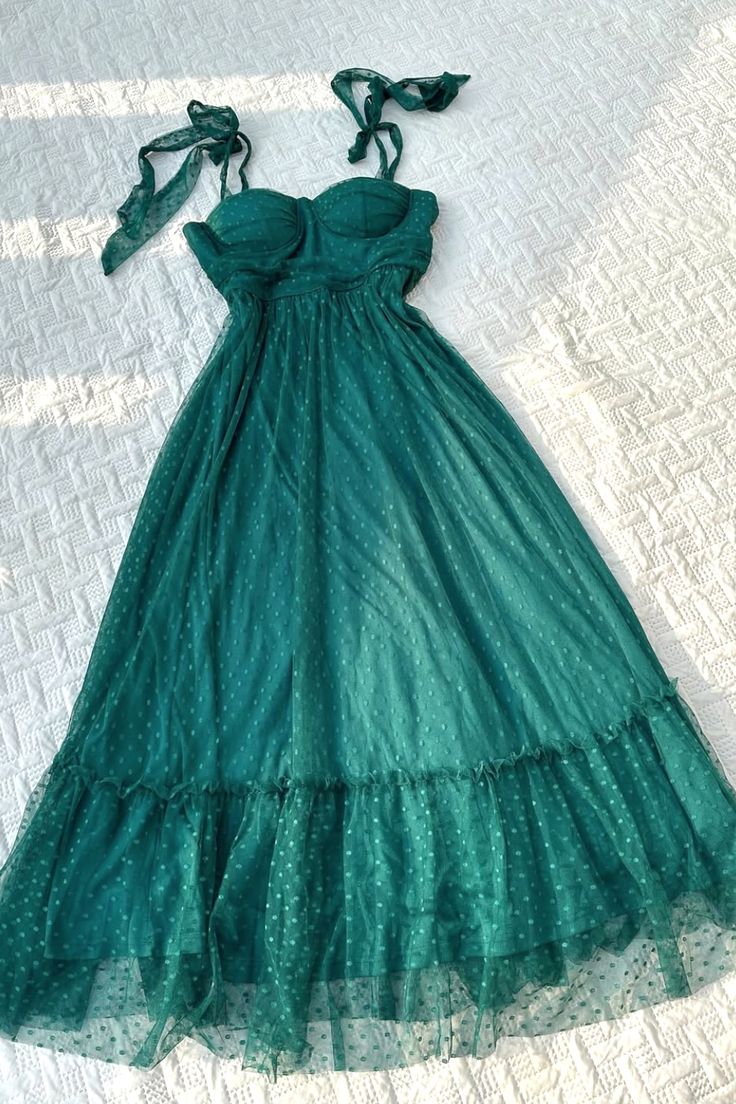 girlhomeshops-Green spaghetti strap midi and long homecoming dress gh5781