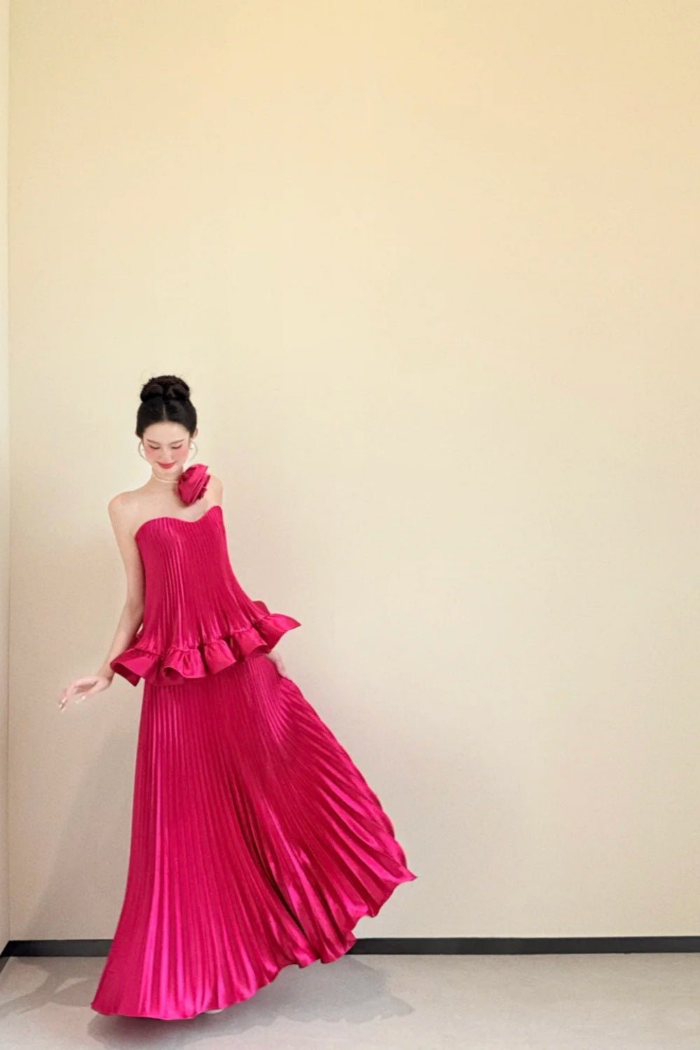 Girlhomeshops - Robe de bal moulante en satin, épaules dénudées, longueur ras du sol, gh5964