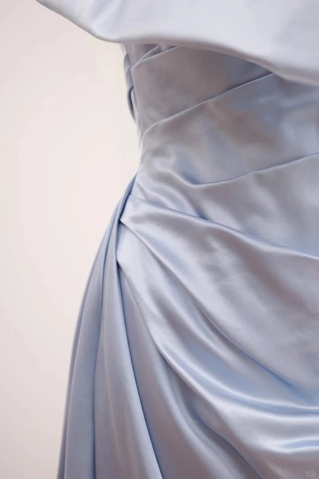 Girlhomeshops-Blue fashion long satin Prom dress evening dress gh5070