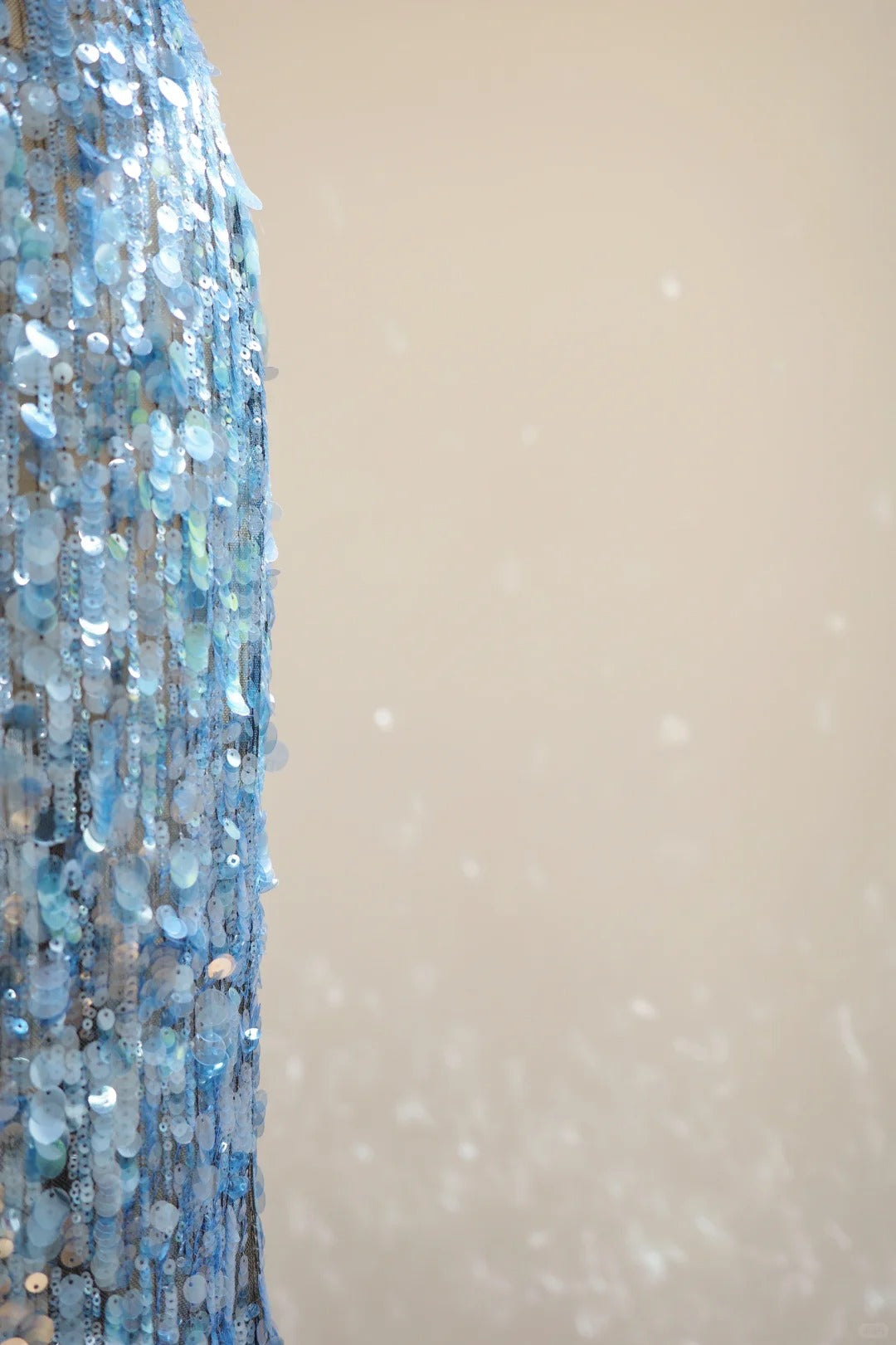 Girlhomeshops-Blue fashion V-neck long sequined Prom dress evening dress gh5069