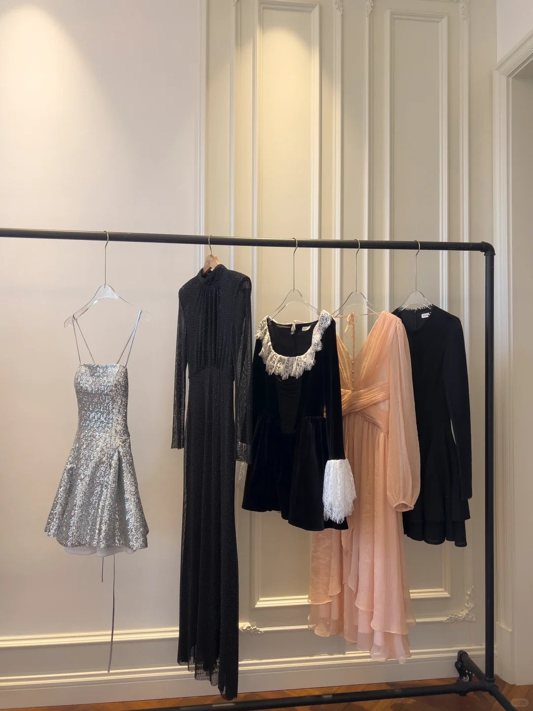 Robe vintage argentée brillante à paillettes, robe de soirée courte, robe de cocktail d'anniversaire, gh4306