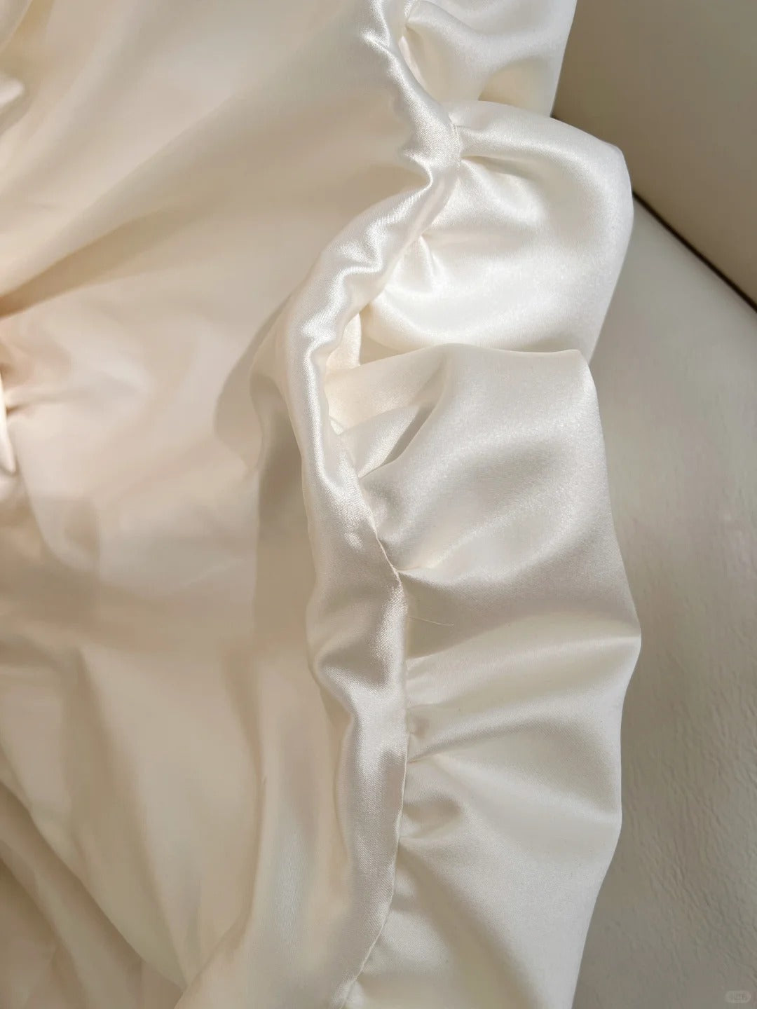 Girlhomeshops-Ivory White Short Simple Fashion Satin Homecoming Dress Birthday Party Dress gh5051