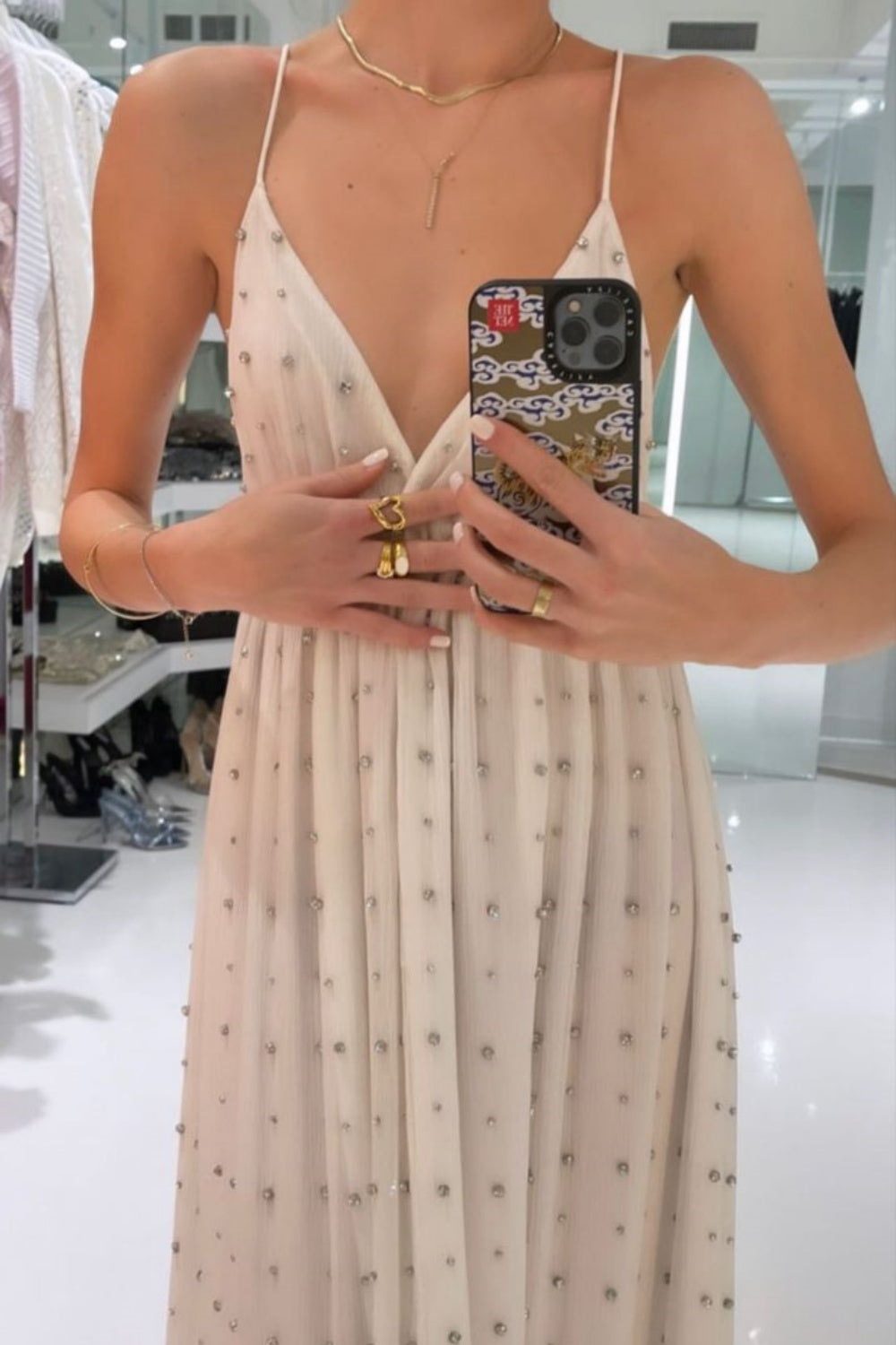 Girlhomeshops - Robe de bal longue en mousseline de soie, exquise, perlée, robe de mariée, robe de soirée gh5745