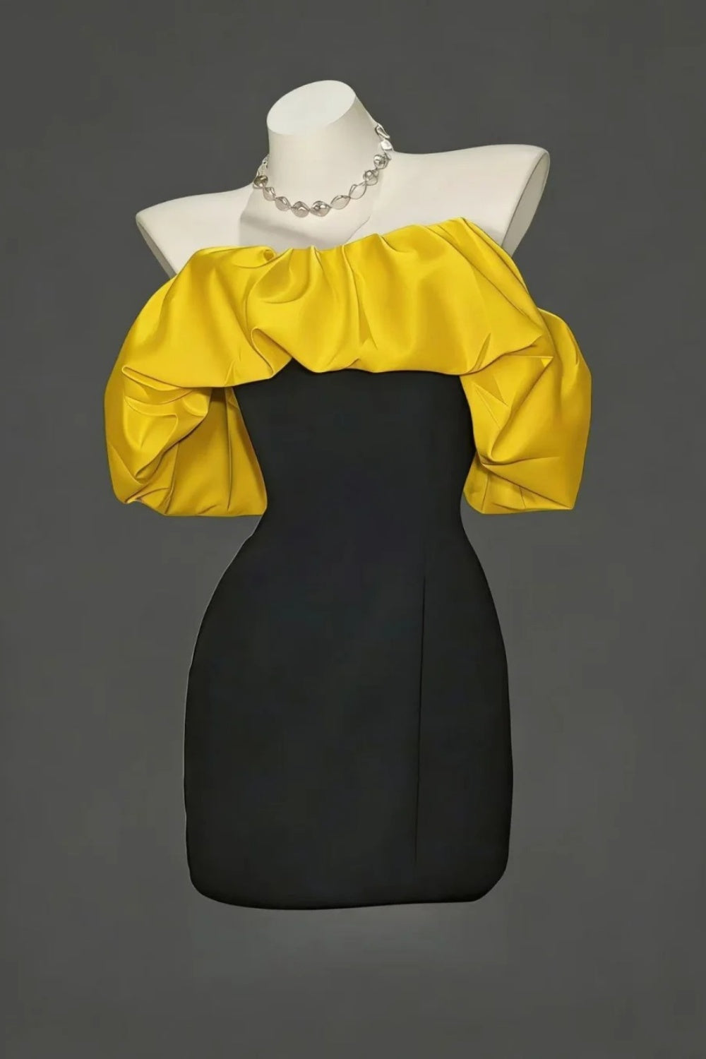 New stylish short satin back-to-school dress/birthday dress gh6838