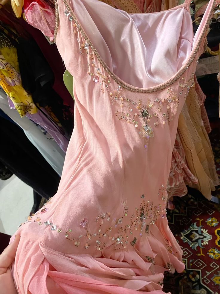 Girlhomeshops-Pink Beaded Sparkling Short Chiffon Homecoming Dress Birthday Party Dressgh5134