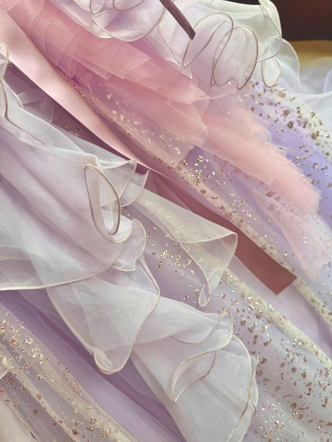 Girlhomeshops-Quinceanera Dresses Pink Purple Gorgeous Elegant Shiny Floral Sequin Long Tulle Prom Dress Graduation Dress gh5001