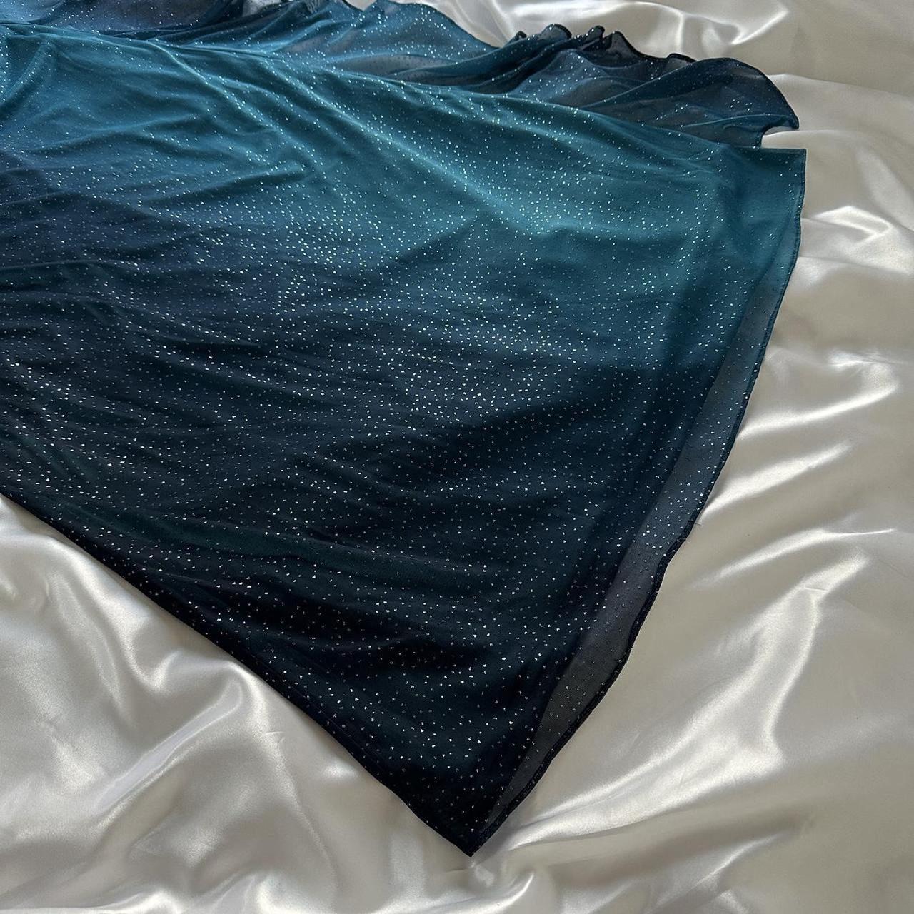 Indigo Shiny Elegant Fashion Strapless Long Tulle Prom Dress Evening Dress Birthday Party Dress gh3564