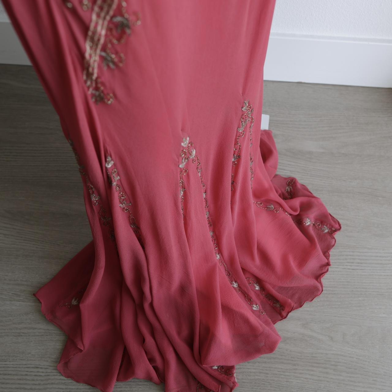 Robe de soirée sirène en satin rose, élégante, fluide, délicate, dos nu, longue, longueur au sol, robe de bal, robe d'anniversaire, robe de bal, gh3835