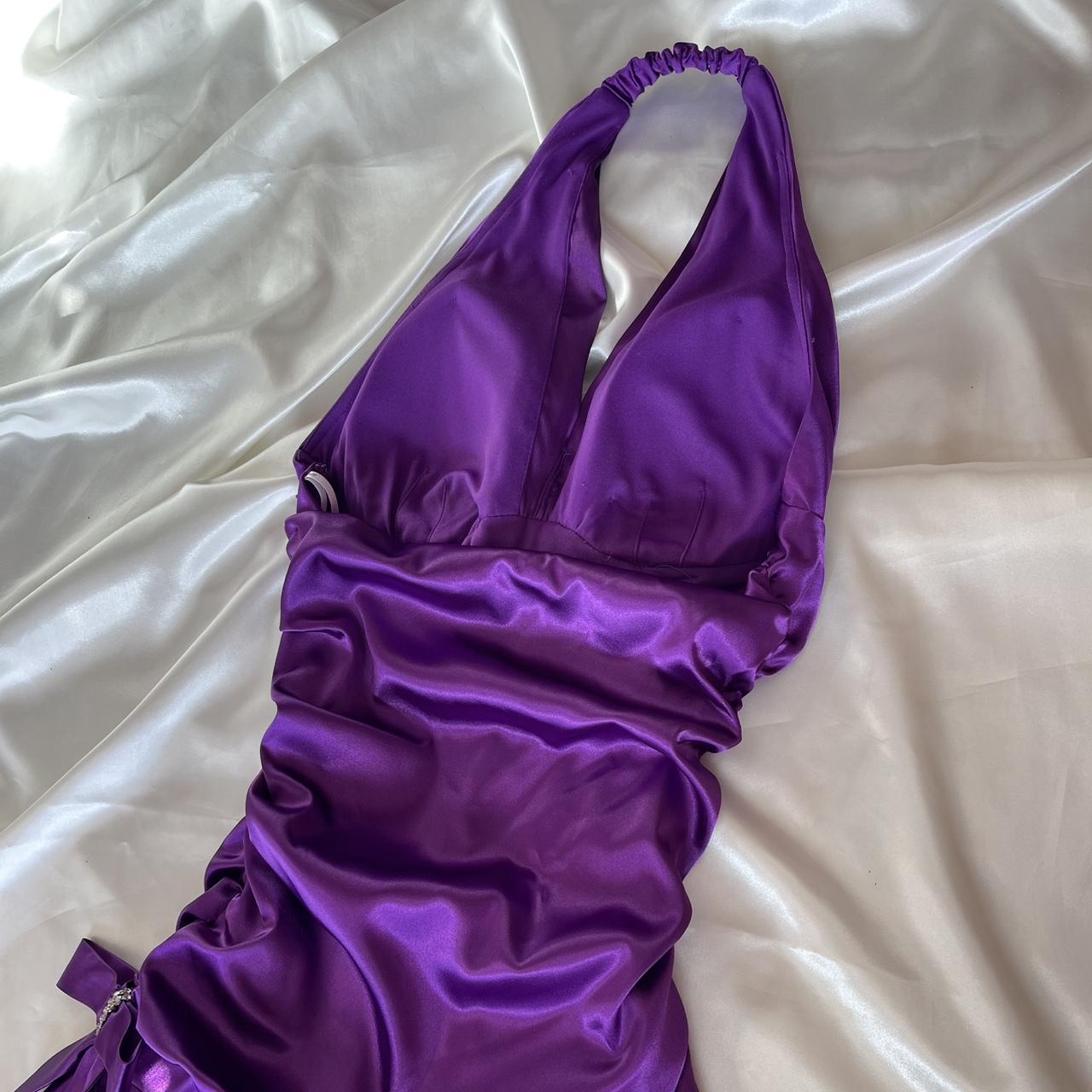 girlhomeshops--Purple Retro Elegant Simple Mid-Length Homecoming Dress Daily Date Dress Weekend Outfit Fashionable And Comfortable Popular Dress gh5673