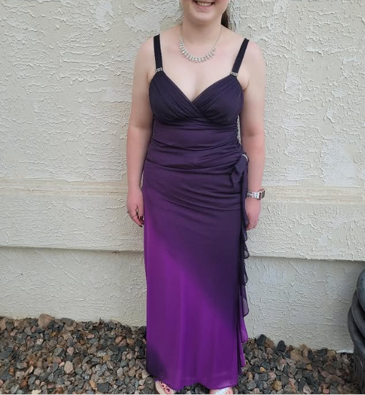 Purple Shiny Fashion Gradient Elegant Long Chiffon Ball Gown Evening Dress Birthday Party Dress Fairy Dress Homecoming Dress Wedding Guest Dress Prom Dress gh3811