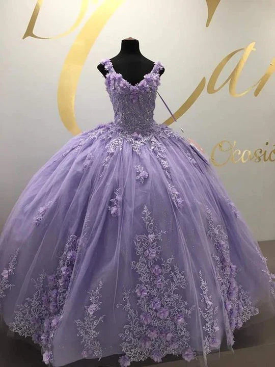 Robe de soirée longue en tulle et dentelle sur mesure gh974