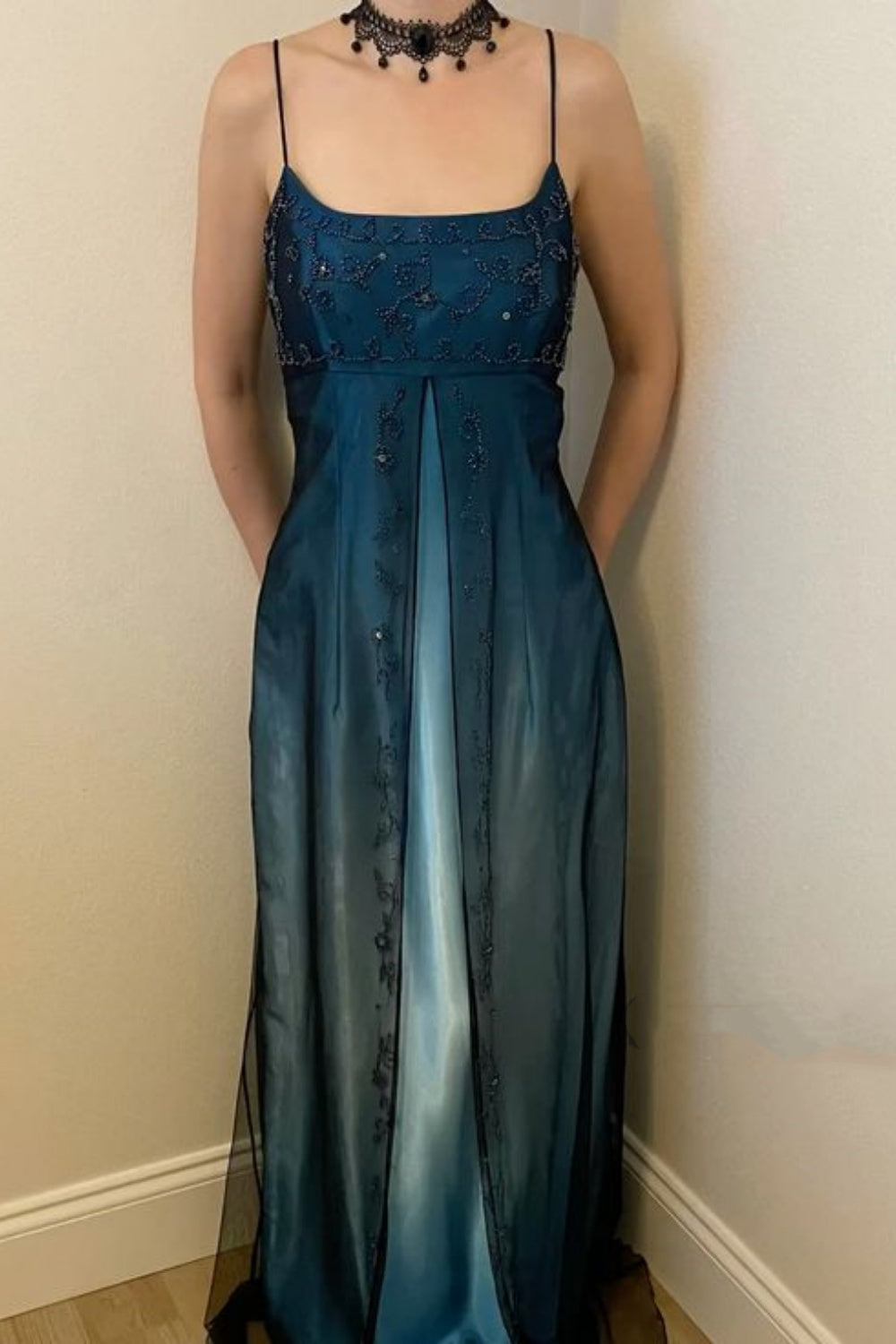 blaues Ballkleid, neues Retro-Kleid, Ballkleid, Geburtstagskleid gh6679