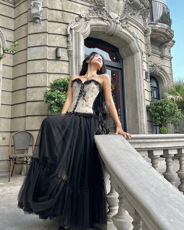 Robe de soirée longue en tulle, style corset floral noir, élégante, robe de bal, robe de soirée, robe de remise de diplôme, robe de bal, robe de soirée, robe d'invité de mariage, gh3984
