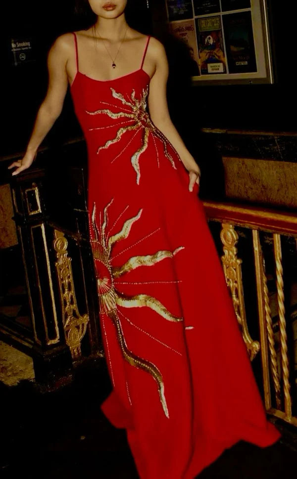 girlhomeshops--Red/Purple Vintage Elegant Long Satin Prom Dress gh5638