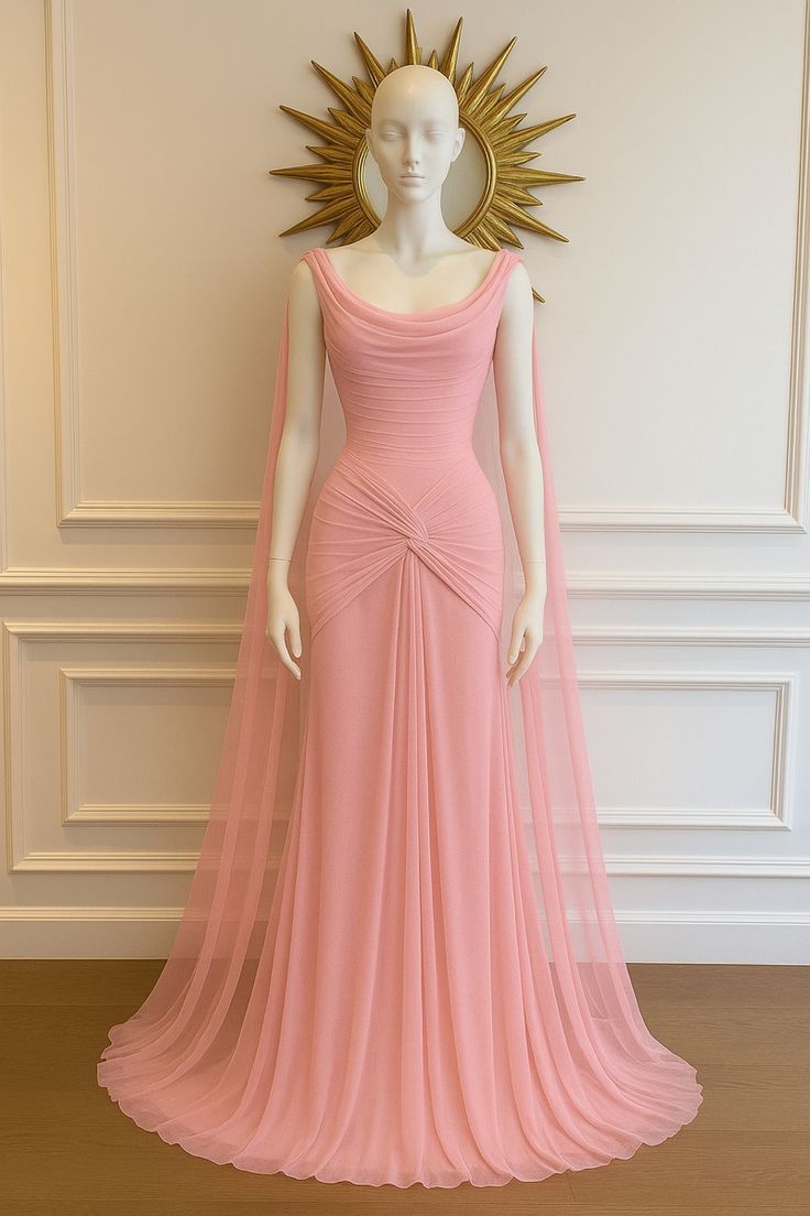 Red long chiffon formal Prom dress evening dress party dress gh4902