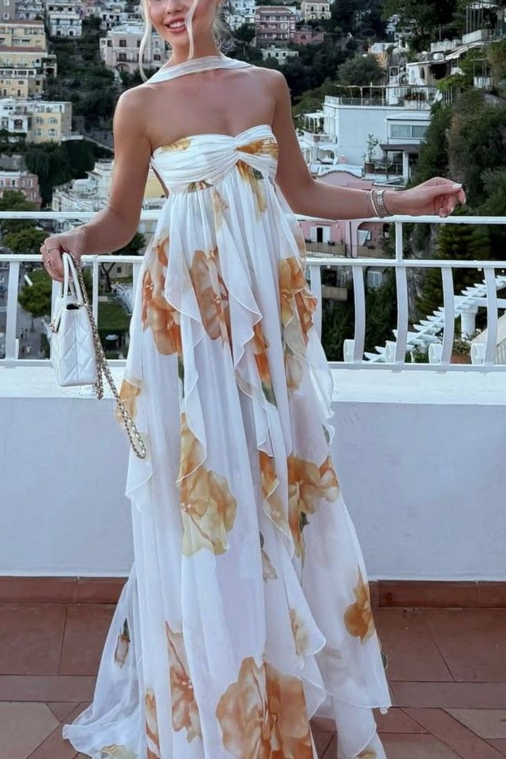 girlhomeshops-Floral Resort Dressgh6149