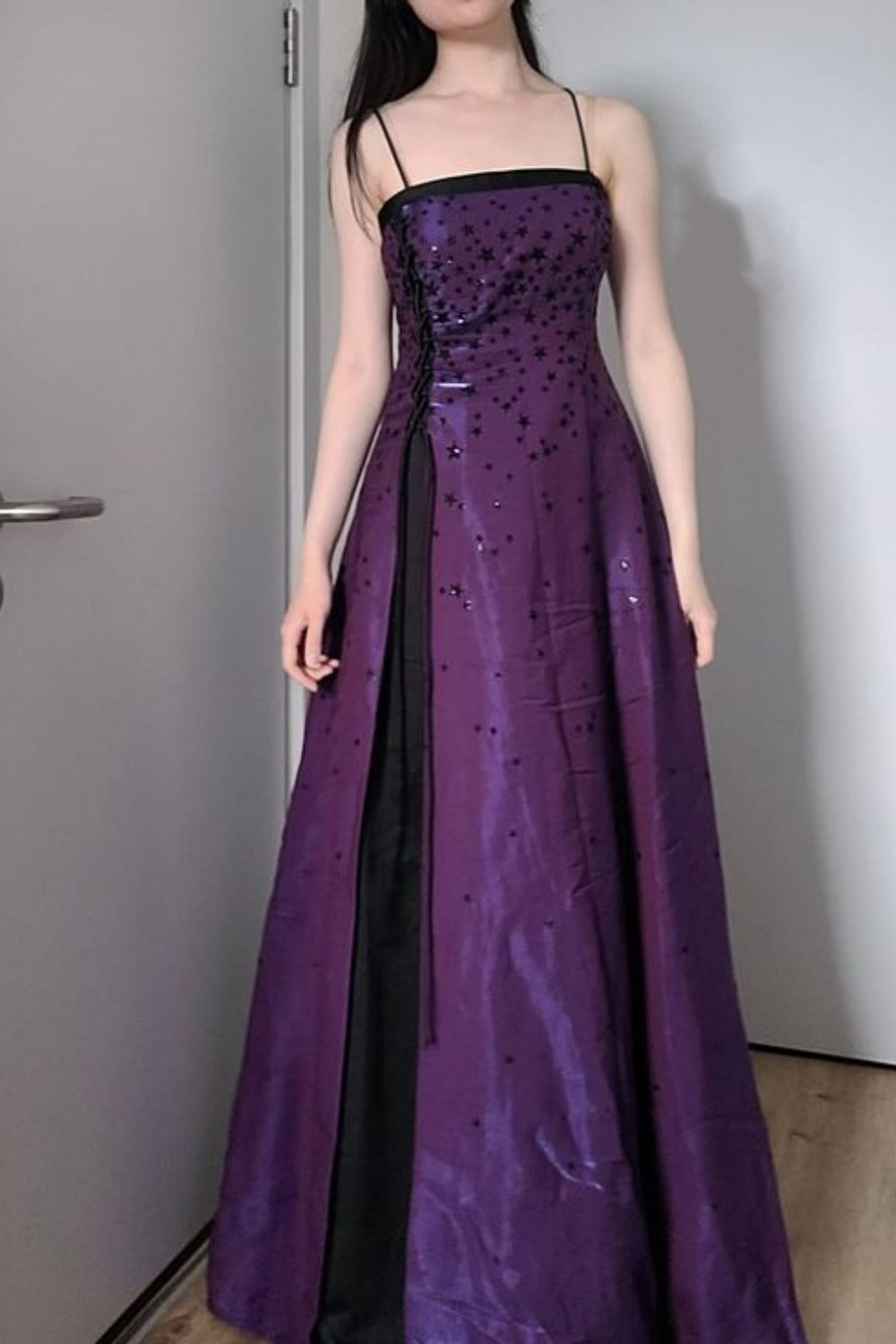 girlhomeshops-Vintage Dress, Purple Dress, Girls' Dress gh6120