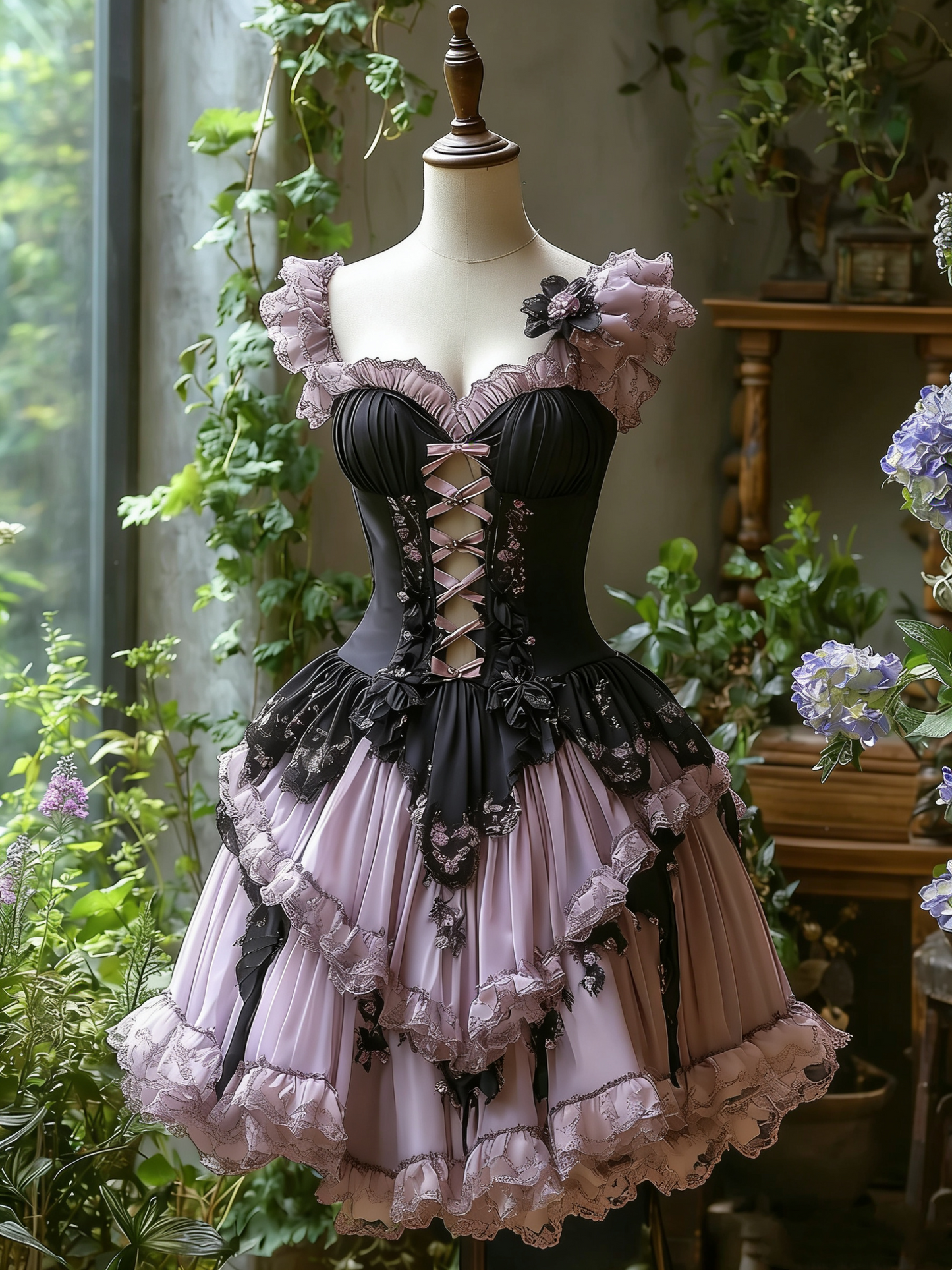 Nouvelle robe courte rétro pour filles gh6523