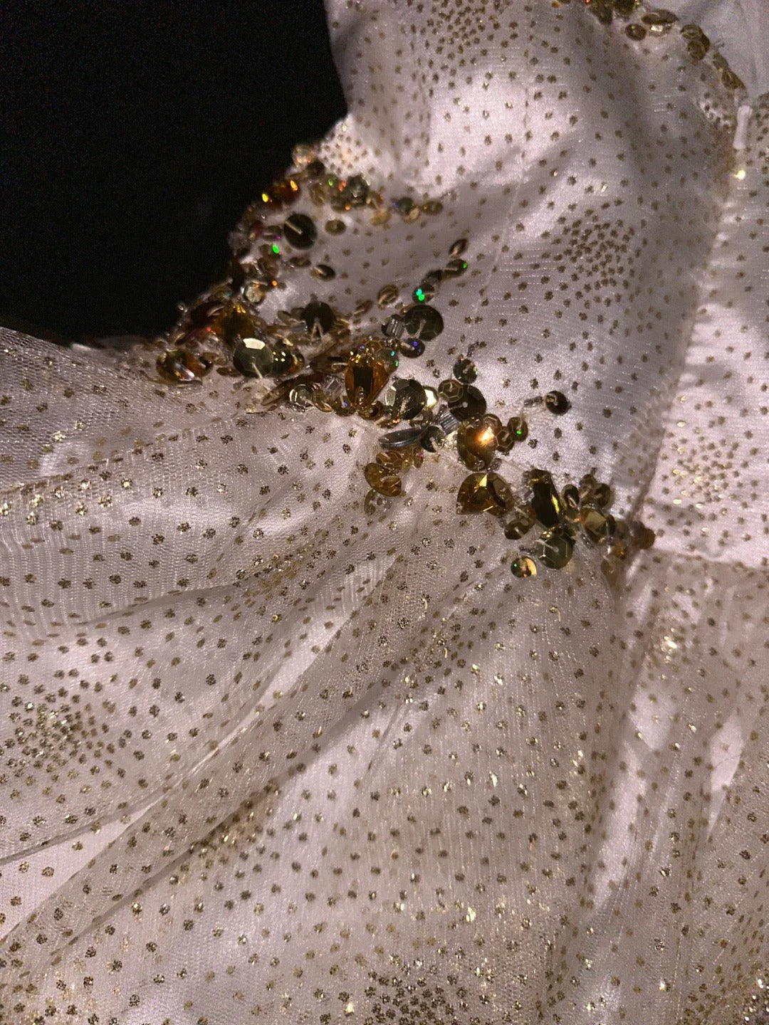 White gold beaded sequined gorgeous short homecoming dress tulle party dress birthday dress gh4458