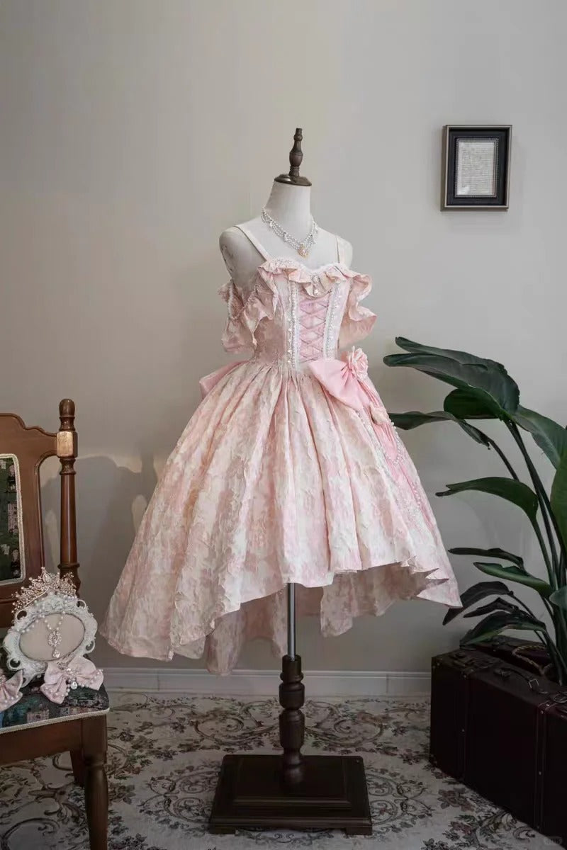 Girlhomeshops-Pink dress, purple dress, blue dress, ivory dress, short dress, lolita dress, sweet dress, cute dress gh5140