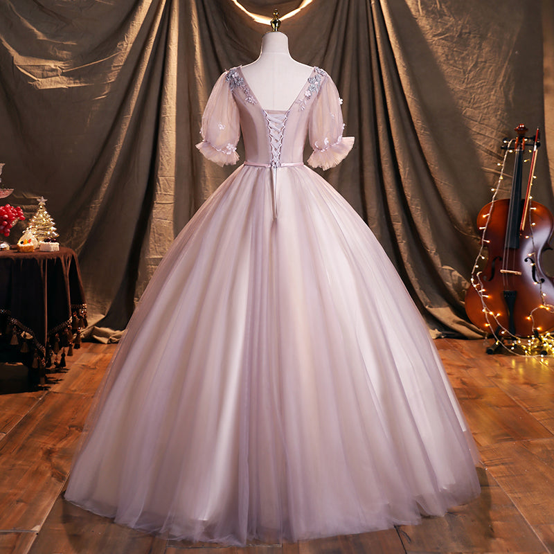 Cute lace long ball gown dress formal dress 10254