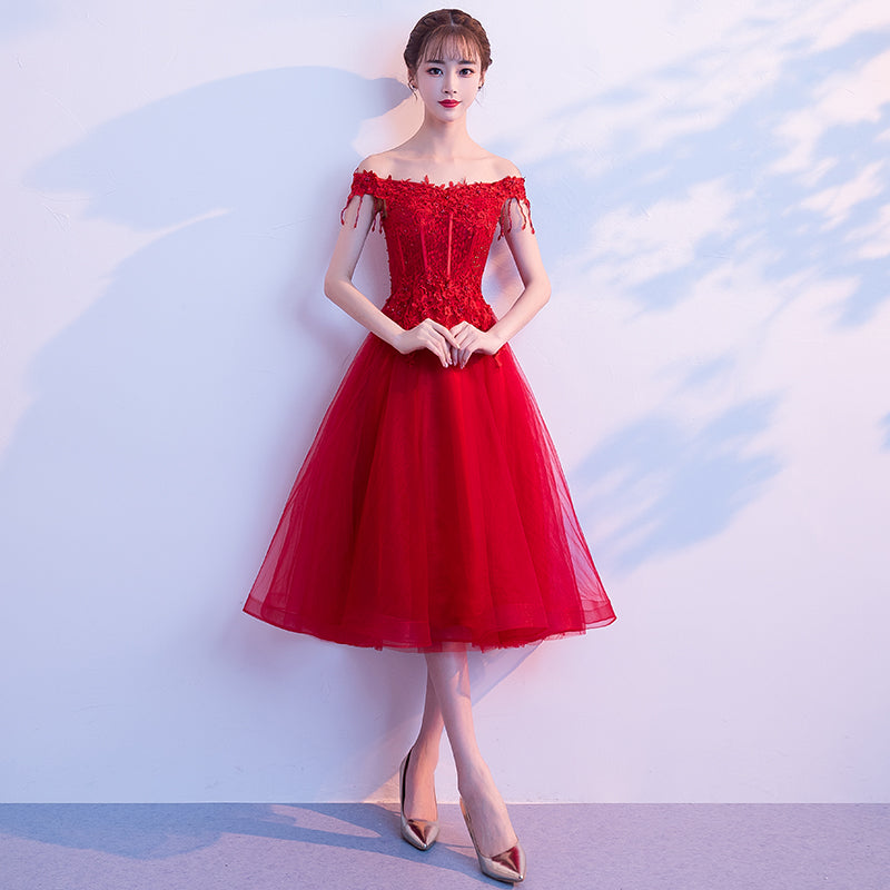 Cute lace short prom dress homecoming dress 8328