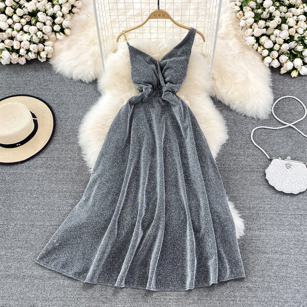 High-End-Promi-Gastgeber-Bankett mit hoher Taille, schmales Kleid 11134