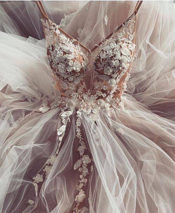 A-line Spaghetti Straps Long Prom Dresses Party Dresses gh2335