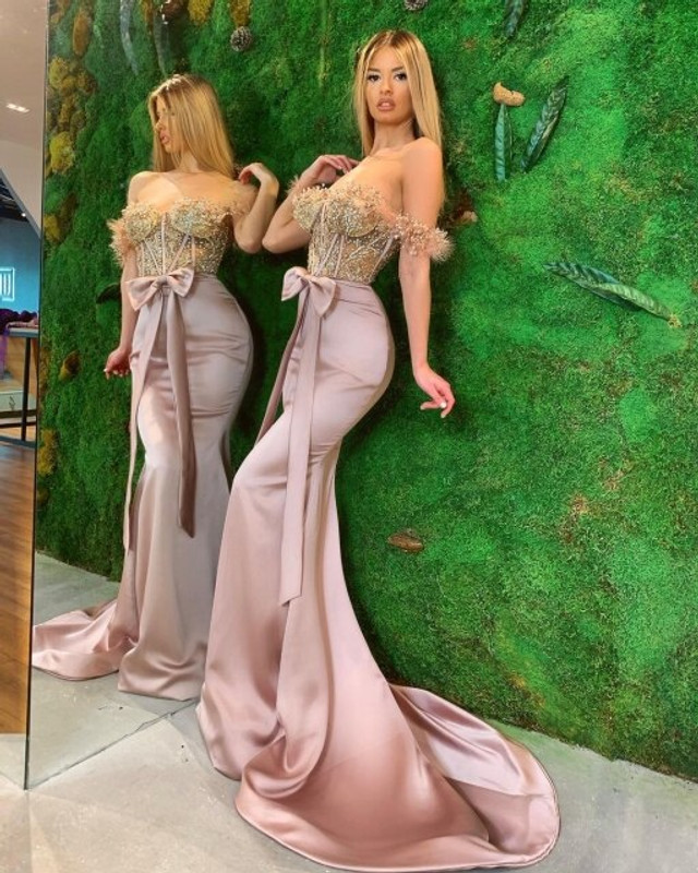 Gorgeous Mermaid Crystals Prom Dress gh1973