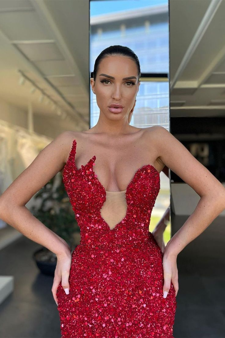 Robe de bal asymétrique à épaules dénudées et à paillettes, longueur au sol, dos nu, gh2508