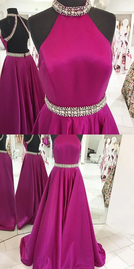 Prom Dress For Teens Halter Neckline, Prom Dresses, Graduation School Party Gown gh2193