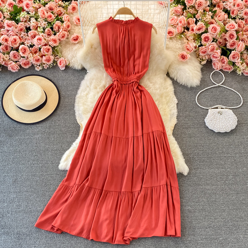 Cute A line dress fashion dress 418