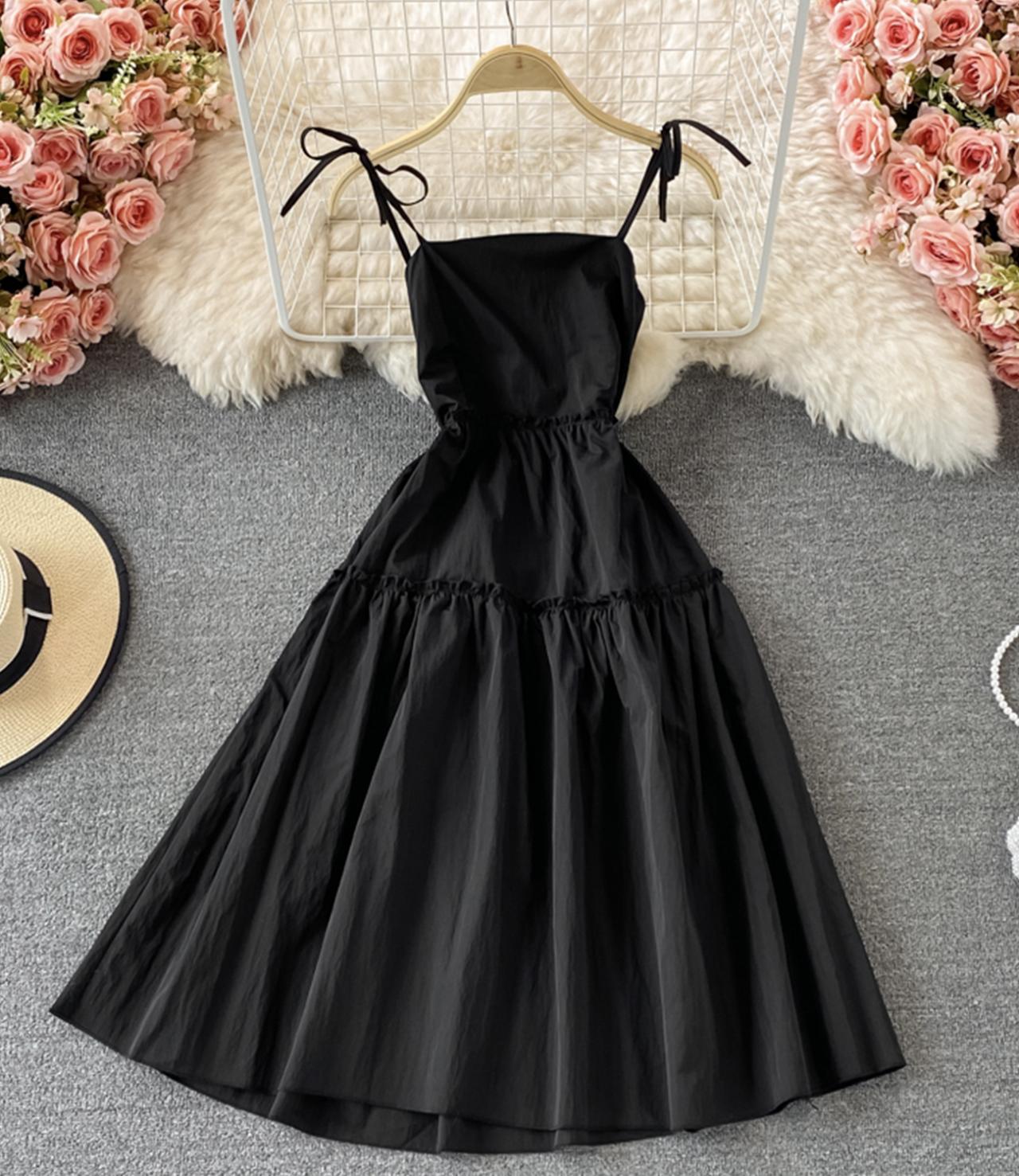 Cute A line short dress fashion dress 543