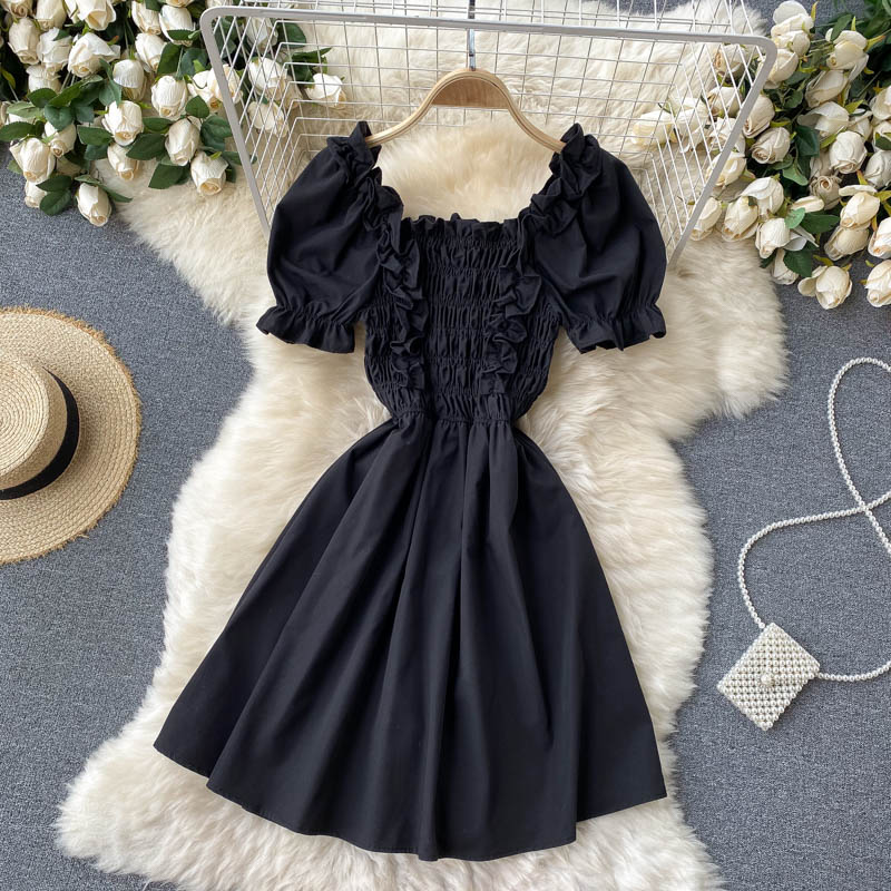 Cute A line short dress fashion dress 660