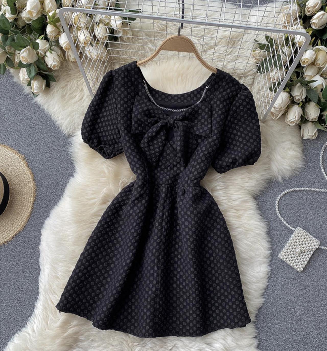 Cute A line short dress fashion dress 677
