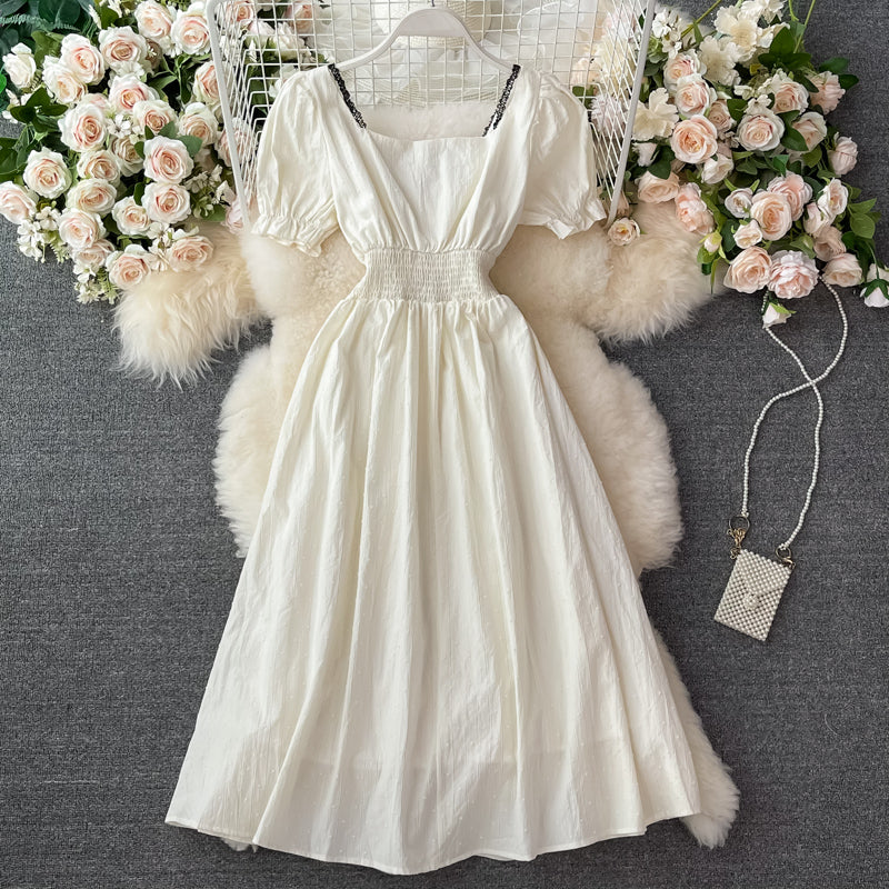 Süßes kurzes Kleid in A-Linie Modekleid 547