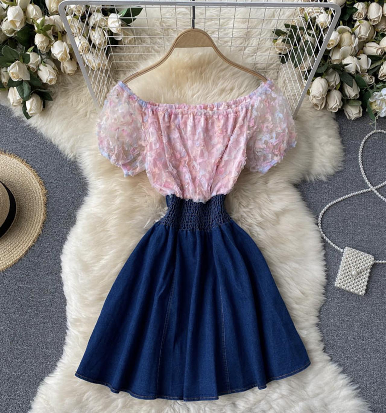 Schönes Aline Patchworkkleid 687