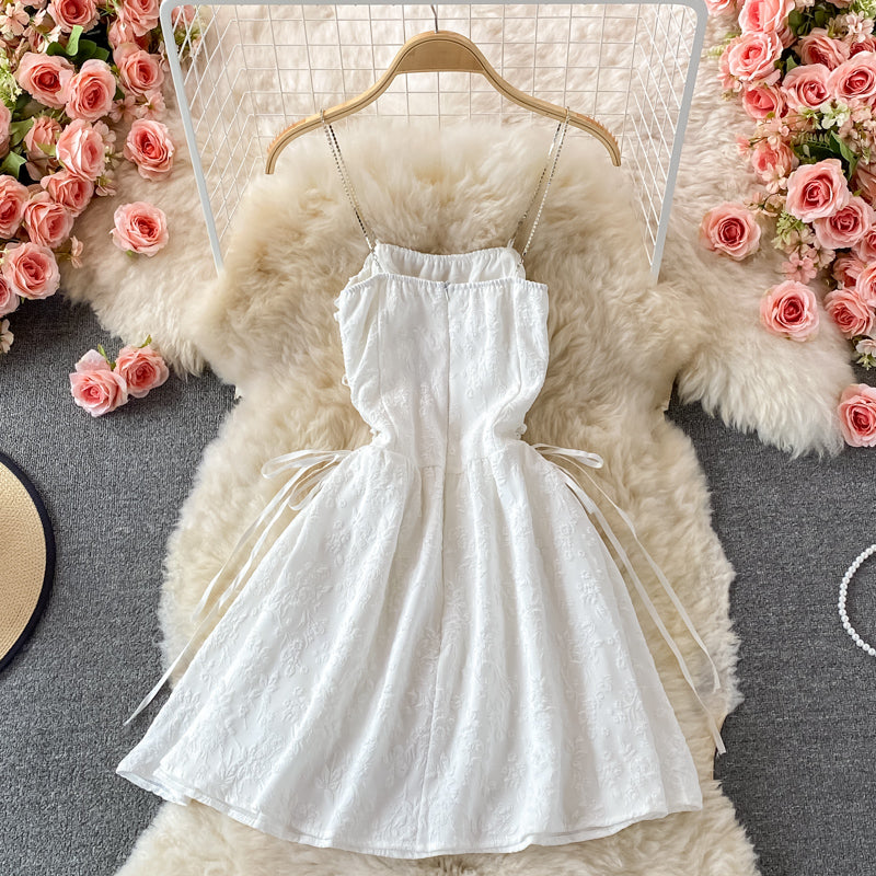 Cute A line mini dress fashion dress 518