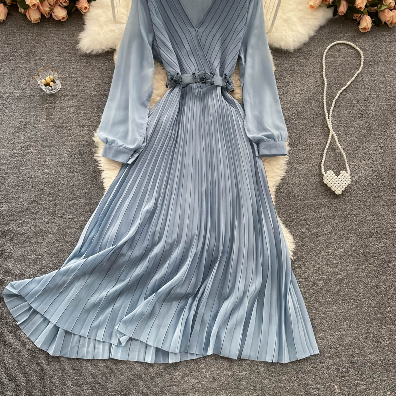 Cute v neck short dress fashion dress 629