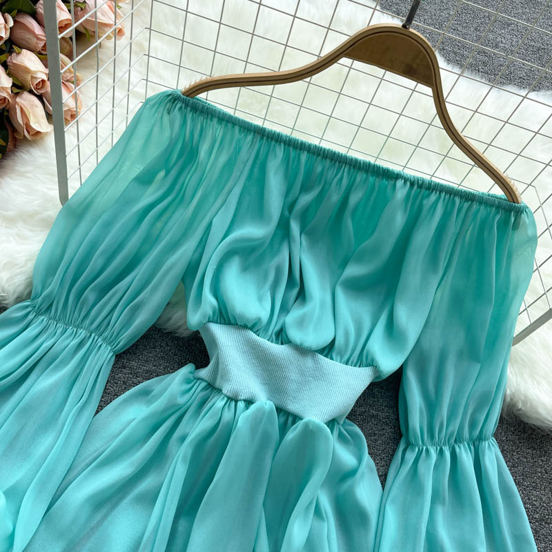 Süße Chiffon Langarmshirts 324